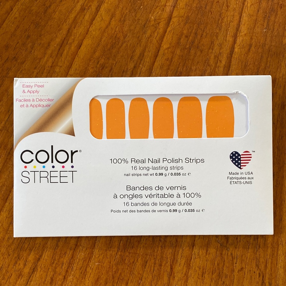 4/$25 Color Street “Orange Zest” Nail Polish Strips. NWT unopened